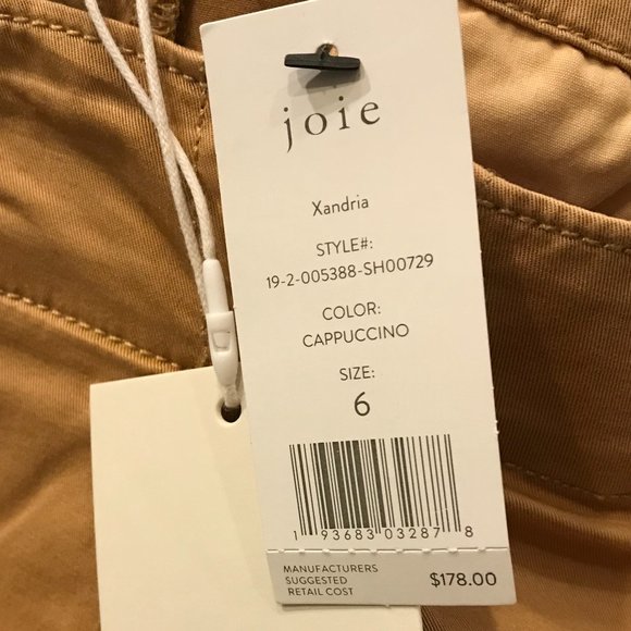 JOIE Women's 6 Xandria Shorts Cappuccino Mustard - Picture 8 of 10